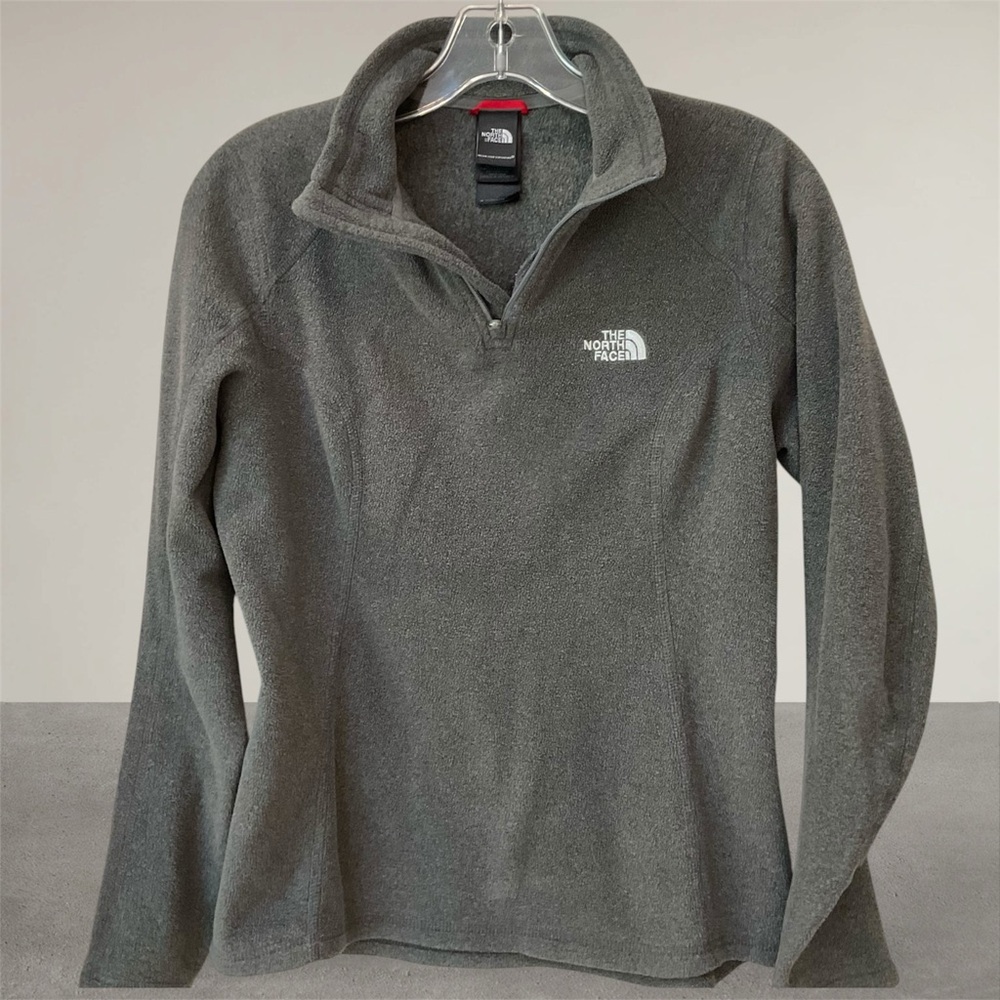 The North Face Pullover Quarter Sip Fleece Jacket, Grey, Women’s Size Small